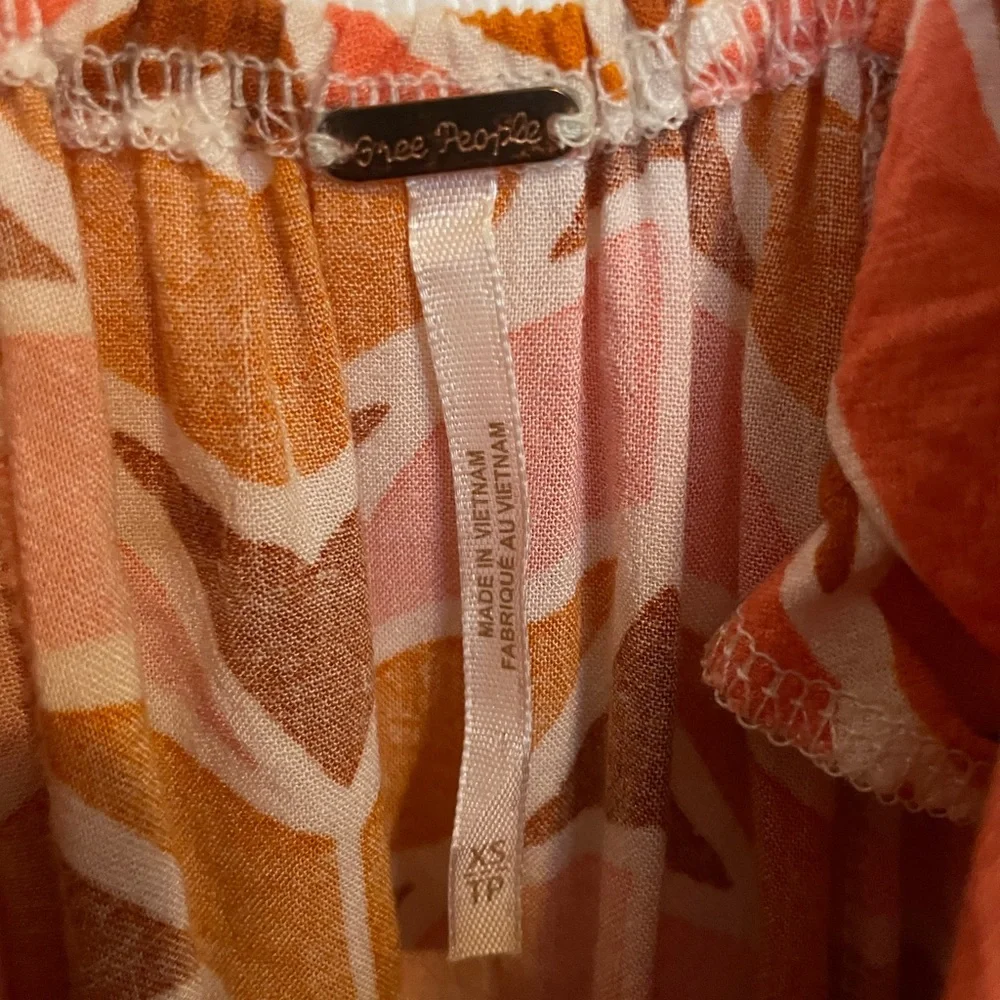 Free People Siren Linen Blend Wrap Maxi Dress Size XS